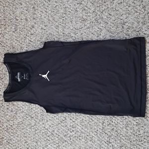 Jordan Training black compression tank with mesh vents. Men's medium.